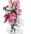  Polatlı çiçek satışı  Oyuncak cam yada mika vazo ve çiçekler