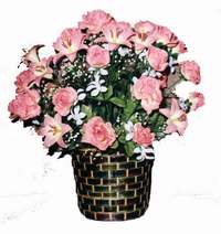 yapay karisik çiçek sepeti  Polatlı çiçek online çiçek siparişi 