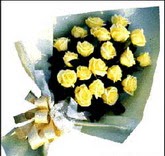 sari güllerden sade buket  Polatlı Ankara çiçek , çiçekçi , çiçekçilik 