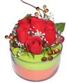  Polatlı hediye sevgilime hediye çiçek  7 adet kirmizi gül cam içinde sevdiklerinize 