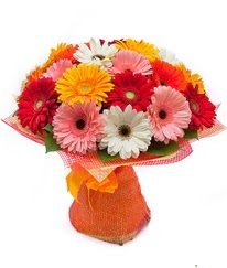 Renkli gerbera buketi  Polatlı anneler günü çiçek yolla 