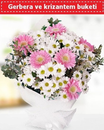 Papatya ve Gerbera Buketi  Polatlı Ankara çiçek , çiçekçi , çiçekçilik 